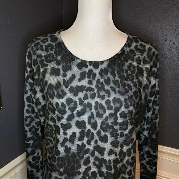 M Magaschoni Leopard Print Cashmere Sweater - Picture 4 of 11